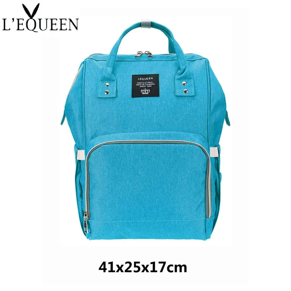 LEQUEEN модная сумка для подгузников для мам, Большая вместительная детская сумка, рюкзак для путешествий, дизайнерская сумка для подгузников для ухода за ребенком - Цвет: 33