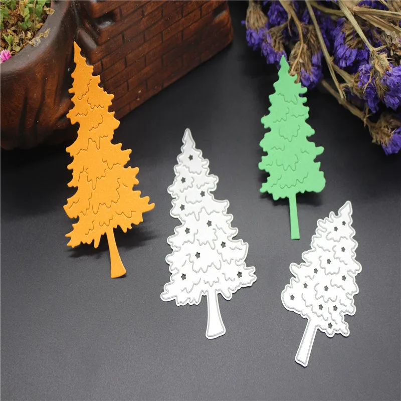 SCD271 Christmas Tree Metal Cutting Dies For Scrapbooking Stencils DIY