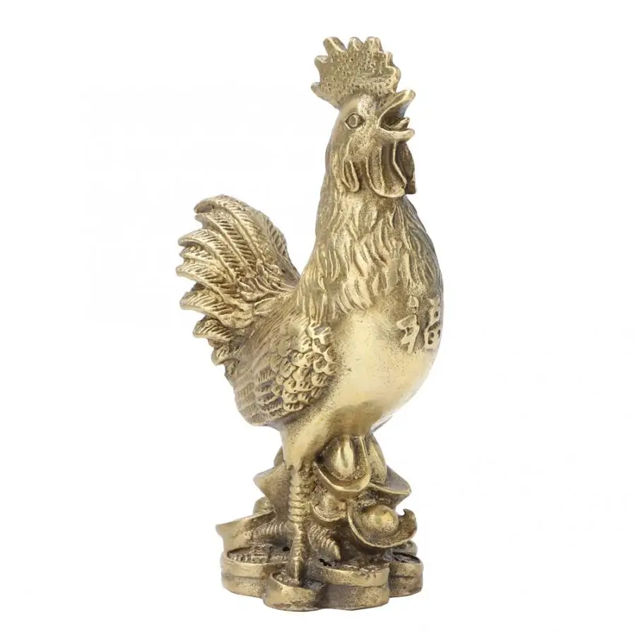 

Bronze Statues For Decoration Best Pure Brass Rooster Chicken Symbol Of Luck And Wealth In Geomantic Omen Modern Sculpture