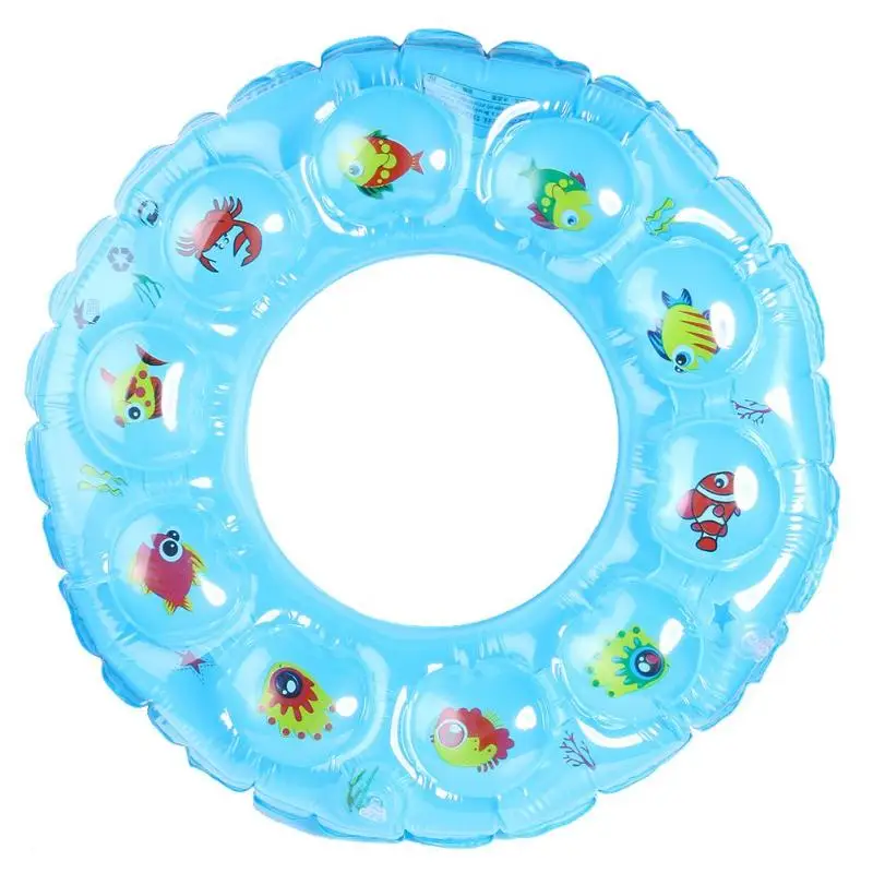 Безопасный плавательный круг для детей без надувного плавающего кольца шеи круглое плавающее кольцо детский бассейн аксессуары - Цвет: 80cm-Blue