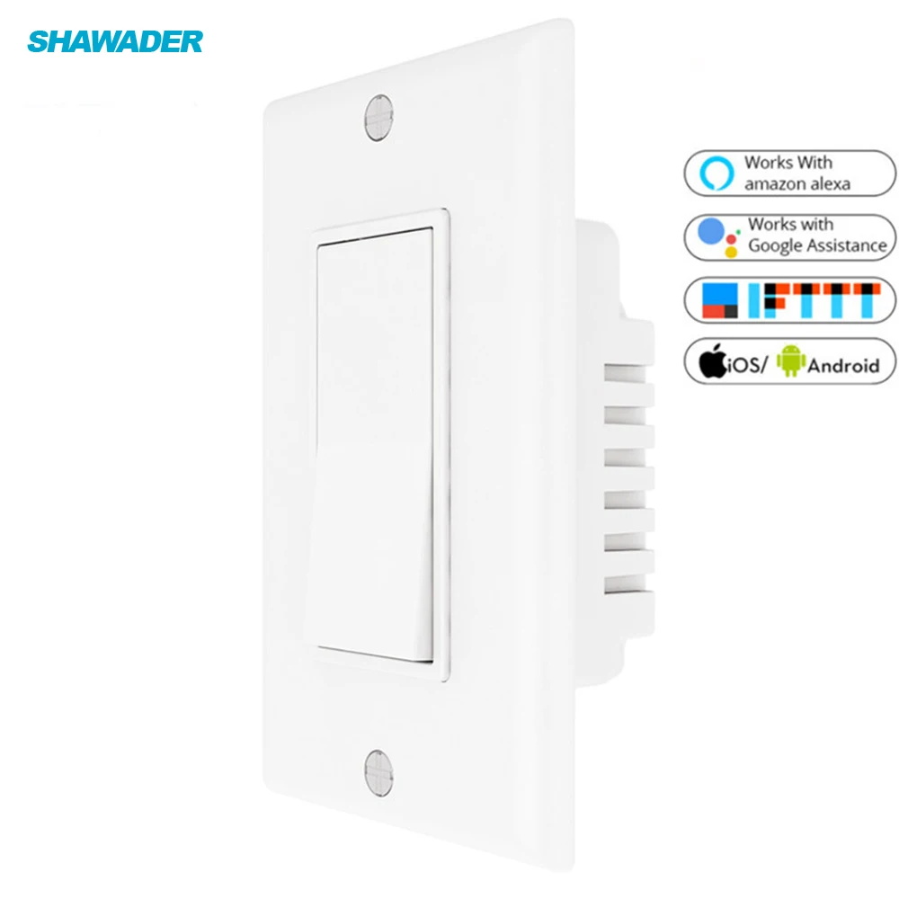 

WiFi Smart Light Push Switch US Regulations APP Voice Remote Control Timing Works With Amazon Alexa Google Assistant IFTTT