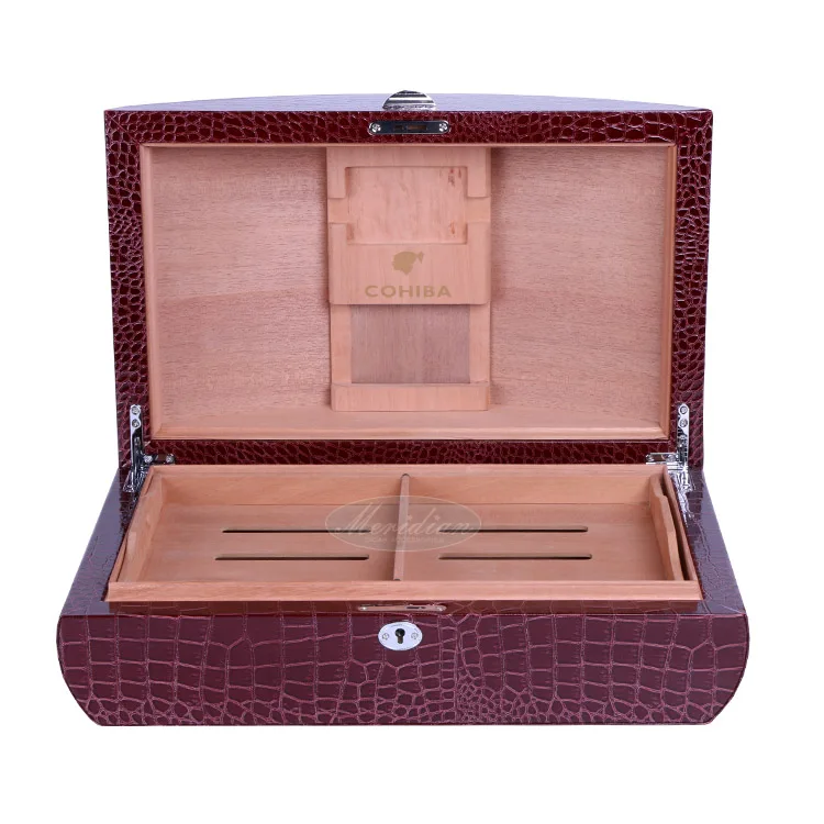 DELUXE Cohiba humidors 75100ct cigars Humidor with Ebony venner Piano