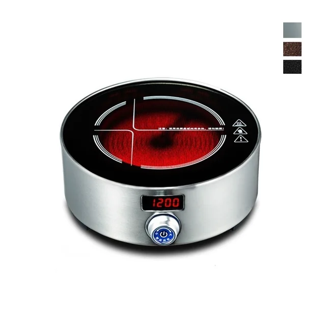 DMWD Mini Electric Cooker Nonradiative Hot Plate Stove For Hotpot Tea Pot Water Heater Boiler Milk Heating Seat 3H Setting