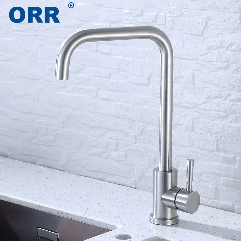

New Hooked Type Kitchen Faucet High Quality Stainlesssteel hot/cold water tap mixer torneira da cozinha grifo de cocina ORR