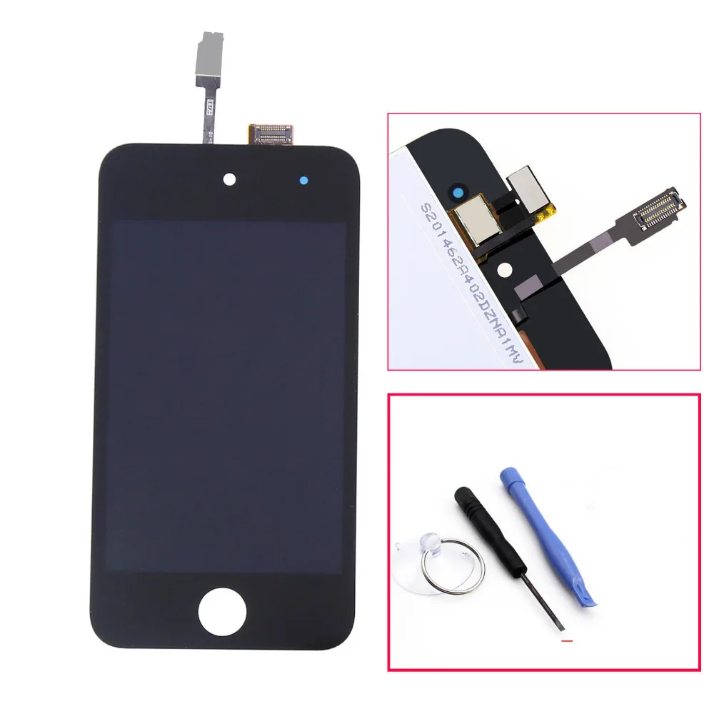 Для iPod Touch 4th gen lcd сборка для 4 экран панель дисплей дигитайзер ремонт Черный Белый