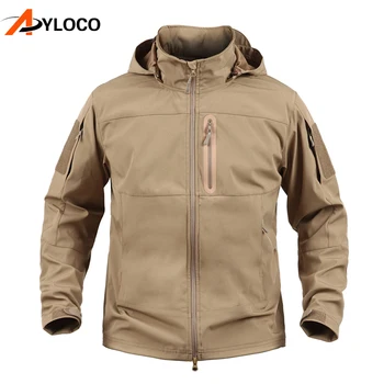 

Outdoor Shark Skin Soft Shell Tactical Military Jacket Men Hiking Waterproof Army Clothing Multicam Camouflage Windbreakers Men