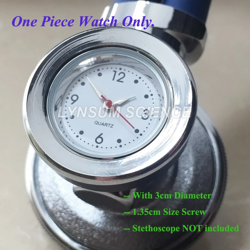 

1 Piece New Quartz Chronograph Stethoscope Watch Accessory for Dual Head Medical Stethoscope