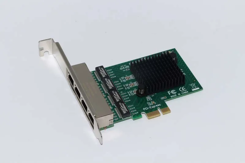 4-Порты и разъёмы Gigabit Ethernet сетевой карты адаптером сервера RJ45 10/100/1000 Мбит/с PCIe PCI Express сетевой карты для настольного компьютера