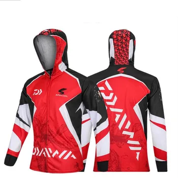 

DAIWA Shirt Fishing Clothing Professional Fishing Shirts Long Sleeve UPF 50+ Breathable Quick Dry Fishing Clothes
