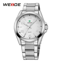 WEIDE Homens Data Esporte Business Casual Analógico Quartz Stainless Steel Strap Relógio de Pulso Militar Assista Relogio masculino horloges