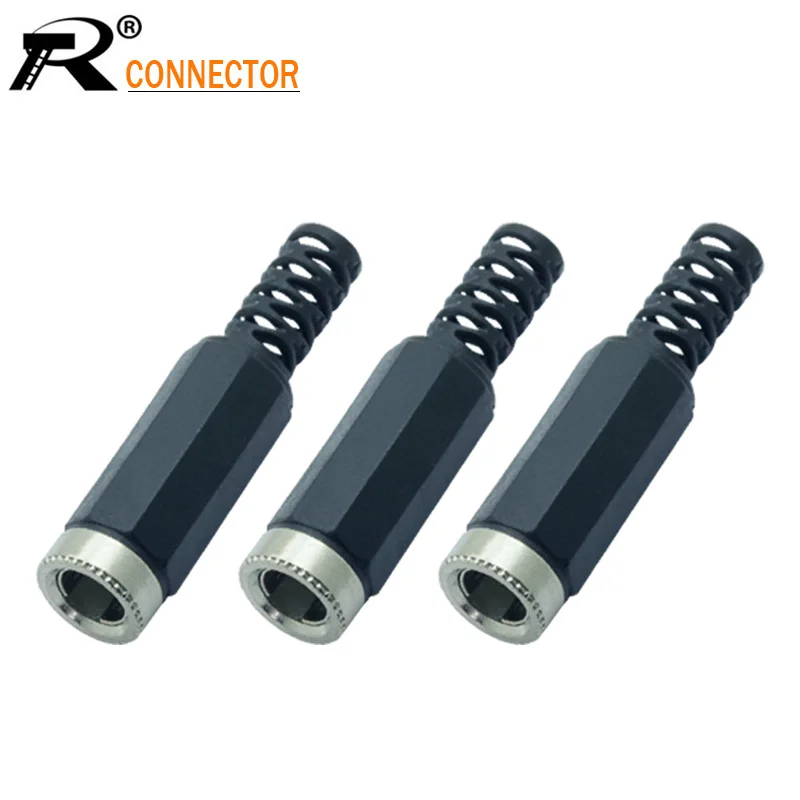 

3pcs 5.5mm x 2.1mm 5.5*2.1 / 5.5x2.1mm Female DC Power Metal Socket Jack Connector Adapter Weld Line