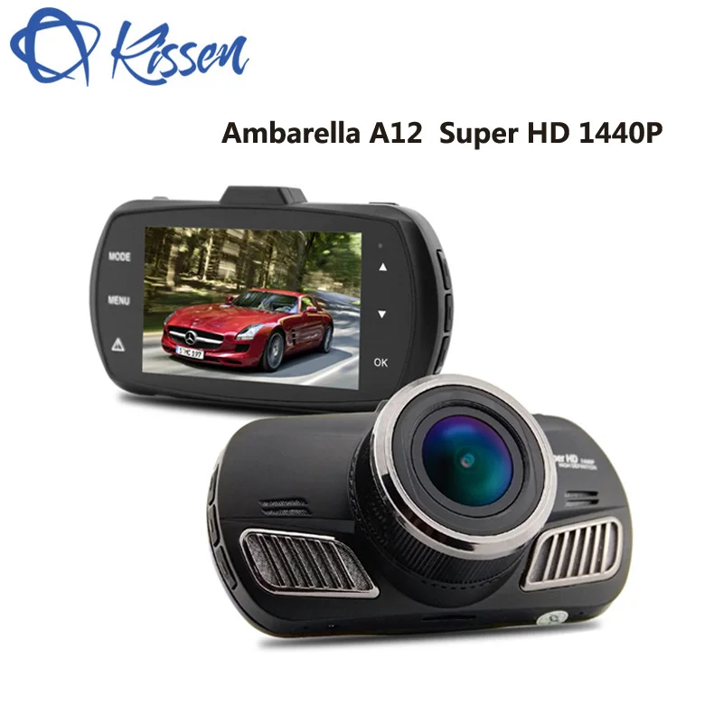 Kissen дюймов 1440 дюймов FHD 2,7 P Ambarella A12 2560*1440 p 5,0 МП COMS Автомобильный dvr тире камера HDR Автомобильная камера тире камера ADAS gps навигация