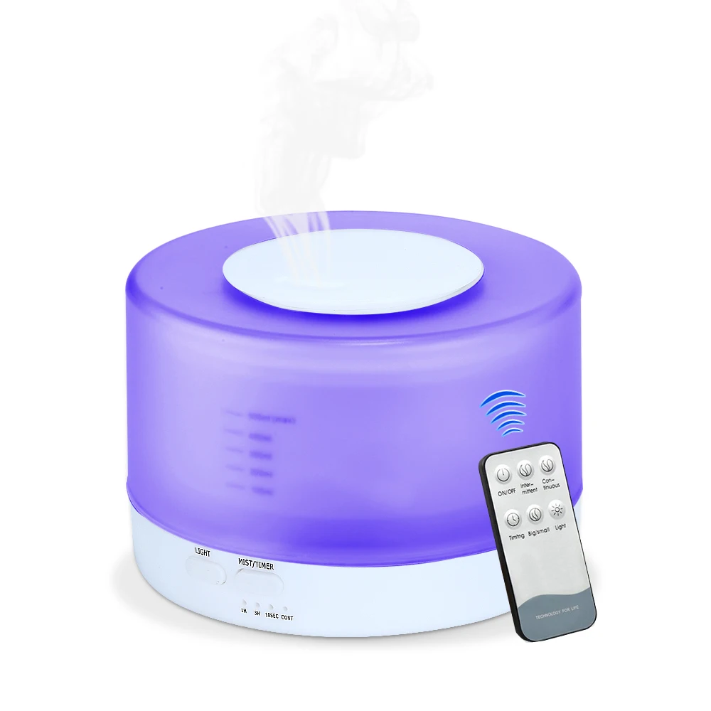 

Fimei 500ML Air Humidifier Essential Oils For Aromatherapy Diffusers Remote Control Flowerpot Cool Mist Humidifier Air Purifier