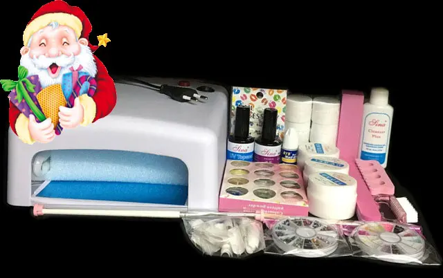 

BTT-76 Professional Full Set 12 color UV Gel Kit Brush Nail Art Set + 36W Curing UV Lamp kit Dryer Curining Tools