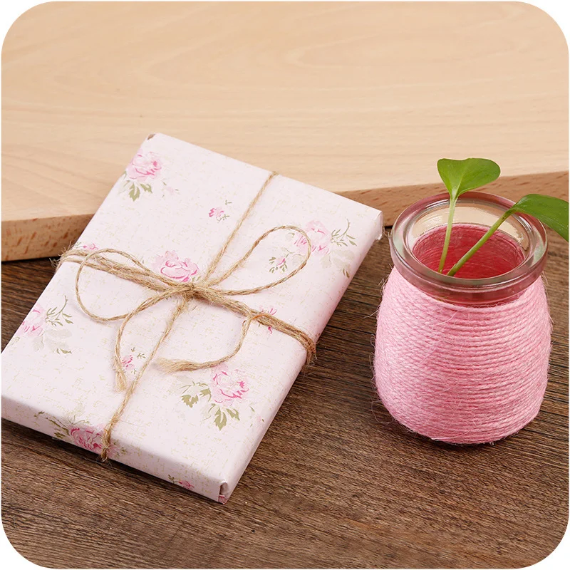 NEW natural jute rope 60m Wrap Wedding Party Decoration Craft Necklace Making DIY Xmas Decor Burlap String Cord Gift Packaging