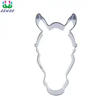 Мощная голова лошади форма украшения торта помадка резаки инструменты, Хэллоуин голова животного печенья формы для выпечки, прямые продажи