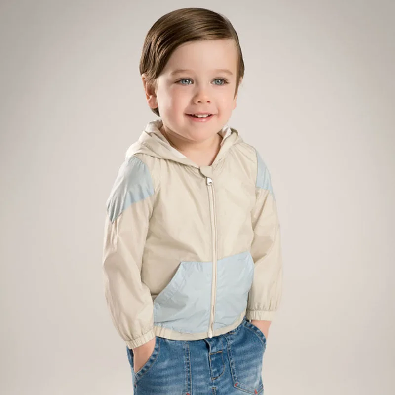 Brand 2017 Spring child boy clothes kid baby boy spring jacket hooded