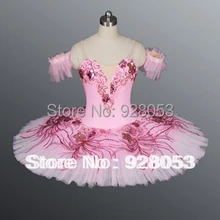 Балетная юбка-пачка для женщин, Профессиональные платья балерины для взрослых; классическая балетная пачка для девочек; Розовая пачка AT0051