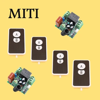 

AC220V Mini Size RF Wireless Remote Control Switch System 4pcs Waterproof Transmitter & 2pcs Receivers315/433mhz