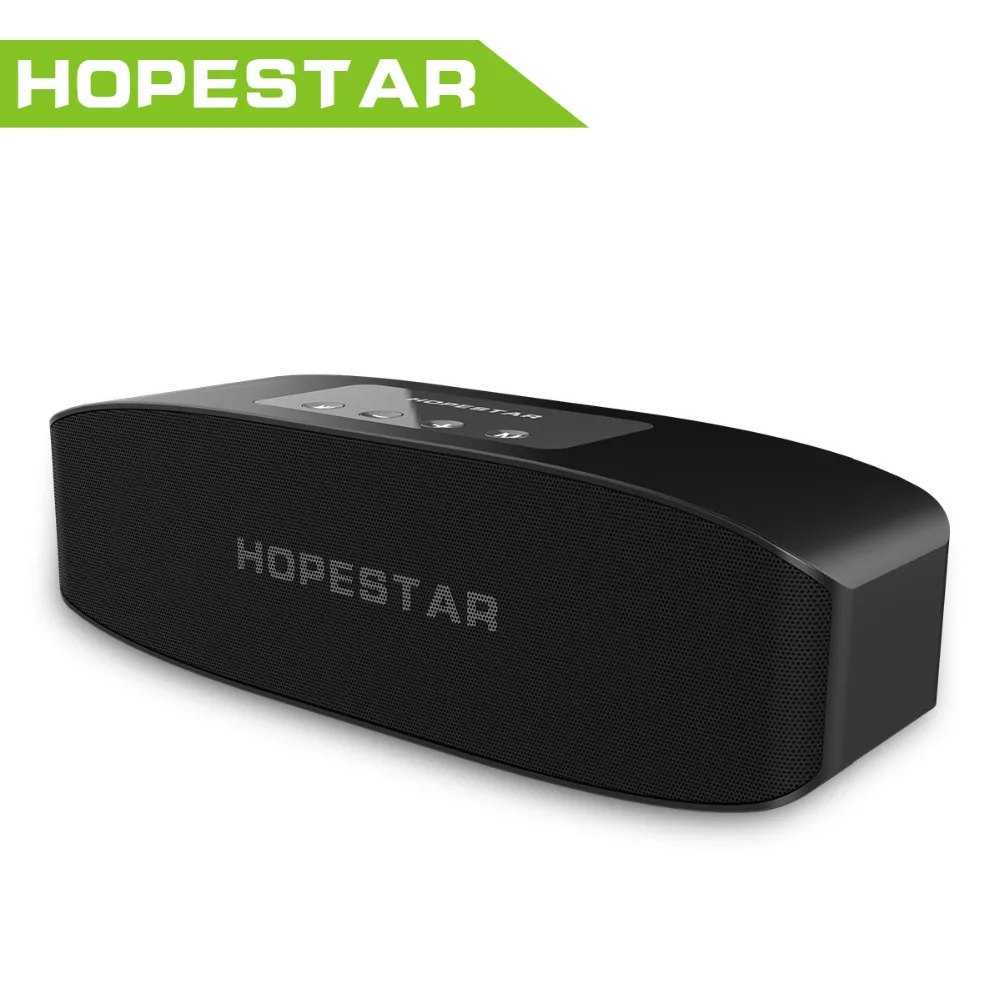 HOPESTAR 16 Вт большой мощности открытый беспроводной стерео Bluetooth динамик 2400 мАч Внешний аккумулятор басовый сабвуфер с микрофоном TF FM для телефонов ПК