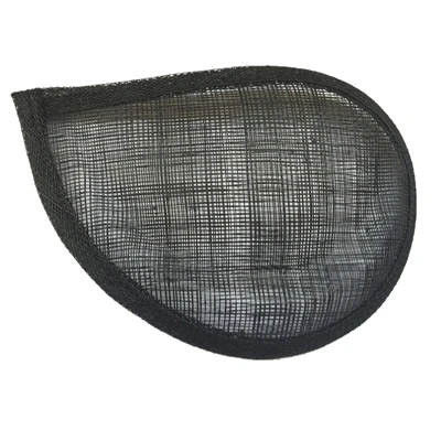 Black 1 шт. 6," x 4,5" КАПЛЕВИДНАЯ шляпа Sinamay Вуалетка основа Millinery Ремесло Материал B064 - Цвет: Black