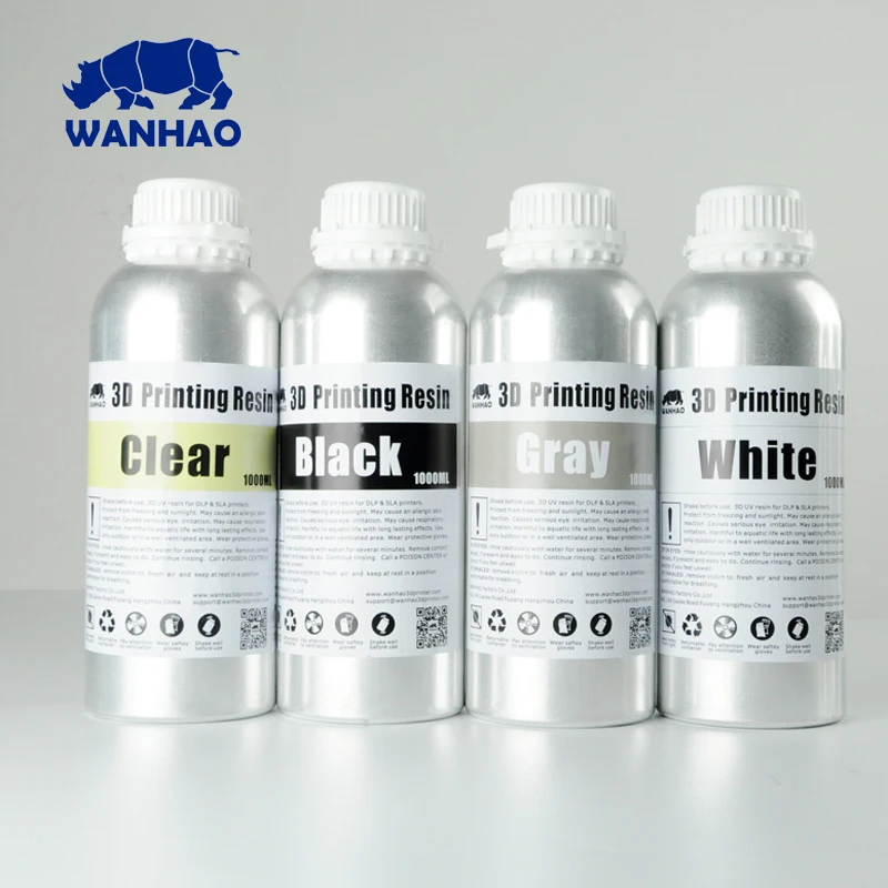 Цена Дешевые и высококачественные 405NM WANHAO смолы DLP принтер смолы SLA 3d принтер смолы, 2 литра (2 бутылки по 1 литру)