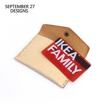 

Credit Card Wallets First Layer Leather Cowhide Handmade Bus Card Case Men Mini Wallets Women Small Purses Change Bag Coin Pouch