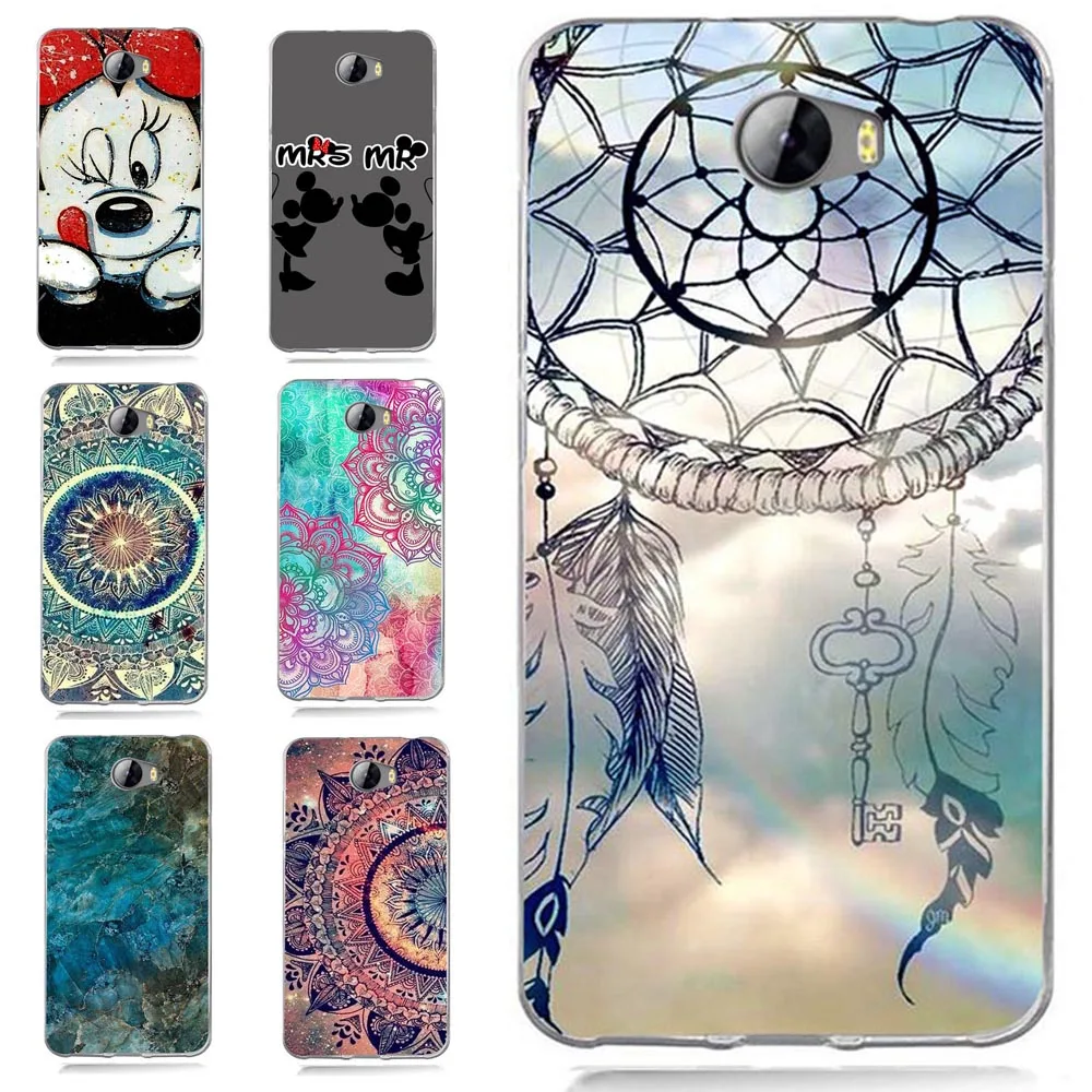 Coloful Soft TPU Summer Flowers Paisley Mandala Painted Design Case For Huawei Y5 ii Y5ii Cover/5A LYO-L21/Y6 II Compact A043 |