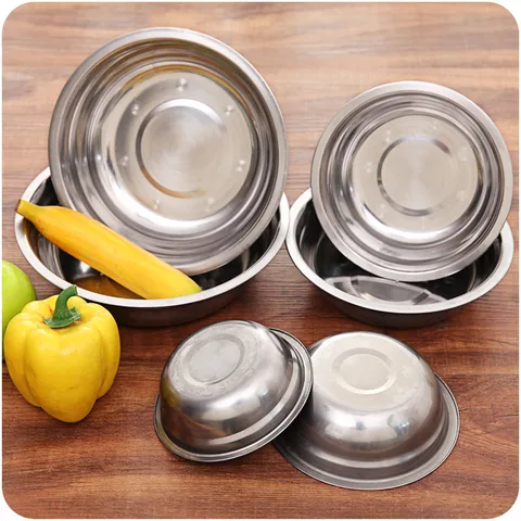 Creative stainless Soup Basin Kitchen Cutlery  Baby Kids Stainless Rice Bowls