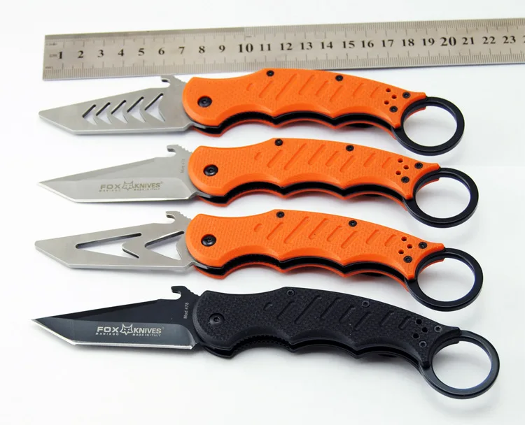 2016 New Fox Folding Claw Knife Karambit Knife 5CR13 Stainless Steel