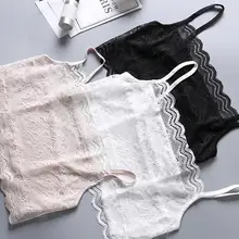 Женские тонкие шелковые топы и майки, женские сексуальные белые черные кружевные топы, эластичные топы, летние дышащие майки для нижнего белья R1317