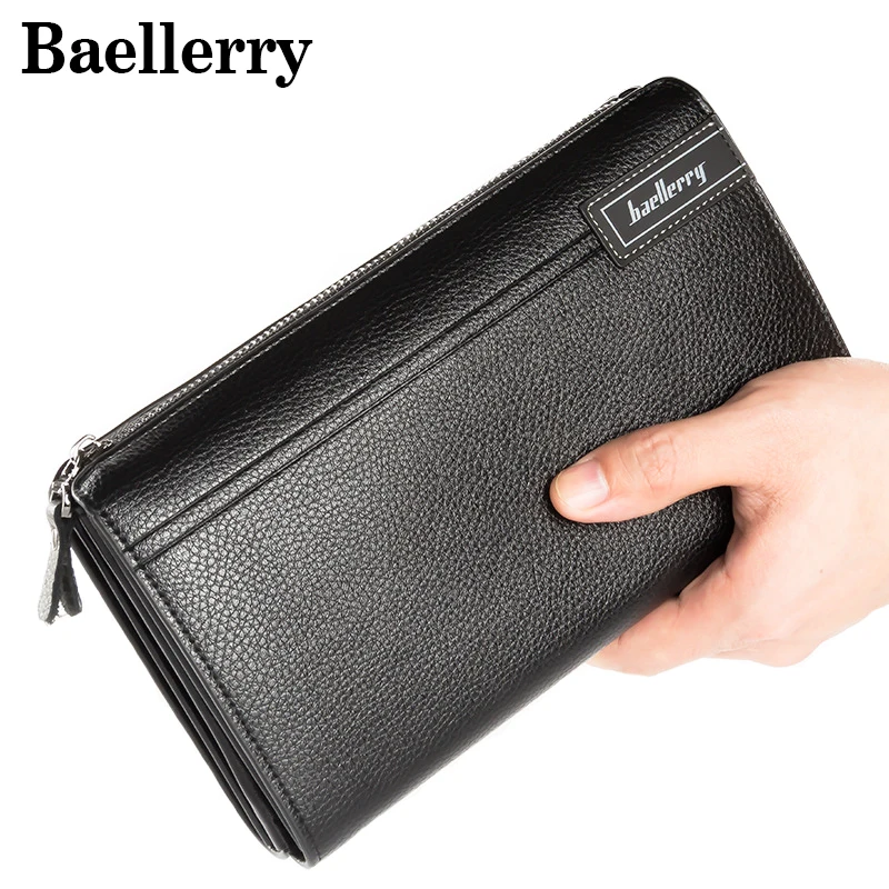 

Baellerry Business Wallet Men Wallets High Quality Male Wallet Purse Pu Leather Card Holder Clutch Wristlet MWS172