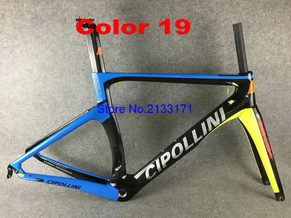 NK1K Камуфляж синий карбоновый Дорожный комплект рамы Cipollini NK1K велосипедные рамы 3k или 1k+ руль+ седло