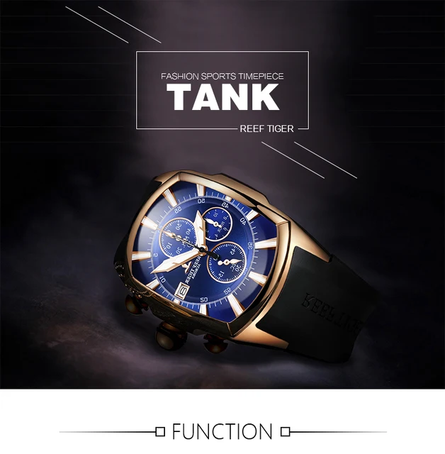Reef Tiger RT Big Sport zegarki z datą gumowy pasek stalowy niebieski zegarek męski chronograf zegarki wodoodporne RGA3069-T tanie i dobre opinie 29cm QUARTZ 5Bar Klamra CN (pochodzenie) STAINLESS STEEL 14mm Szafirowe Kwarcowe Zegarki Na Rękę Papier RUBBER 47mm RGA3069-T-YL Reef Tiger RT Big Sport zegarki z datą gumowy pasek stalowy niebieski zegarek męski chronograf zegarki wodoodporne RGA3069-T tanie i dobre opinie 29cm QUARTZ 5Bar Klamra CN (pochodzenie) STAINLESS STEEL 14mm Szafirowe Kwarcowe Zegarki Na Rękę Papier RUBBER 47mm RGA3069-T-YL