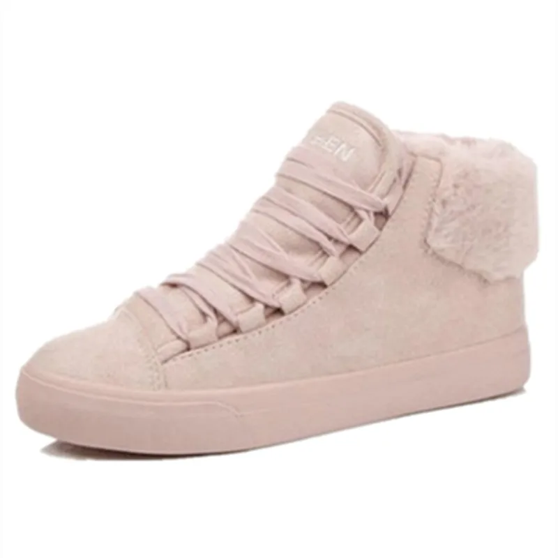 

Ankle Snow Boots Women Waterproof Winter Fur Plush Fashion Warm Slip on 2019 Fashion Shoes Short Flats Female Casual Botas Mujer