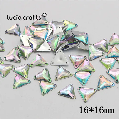 20/25/50/100pcs Multi Shapes AB Color Acrylic Crystal Stone Flatback Rhinestone Beads DIY Sew On Clothing Bags Accessories D1303 - Цвет: Style 2 50pcs