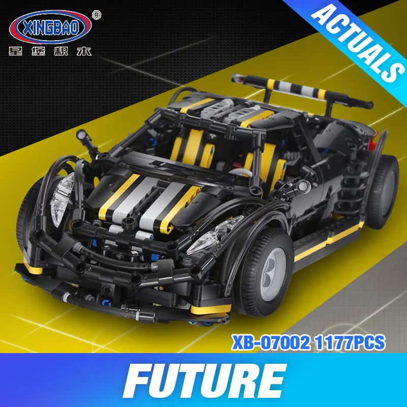 

XingBao 07002 Block 1177Pcs MOC Series The Balisong small Supercar Set children Educational Building Blocks Bricks Toys Model