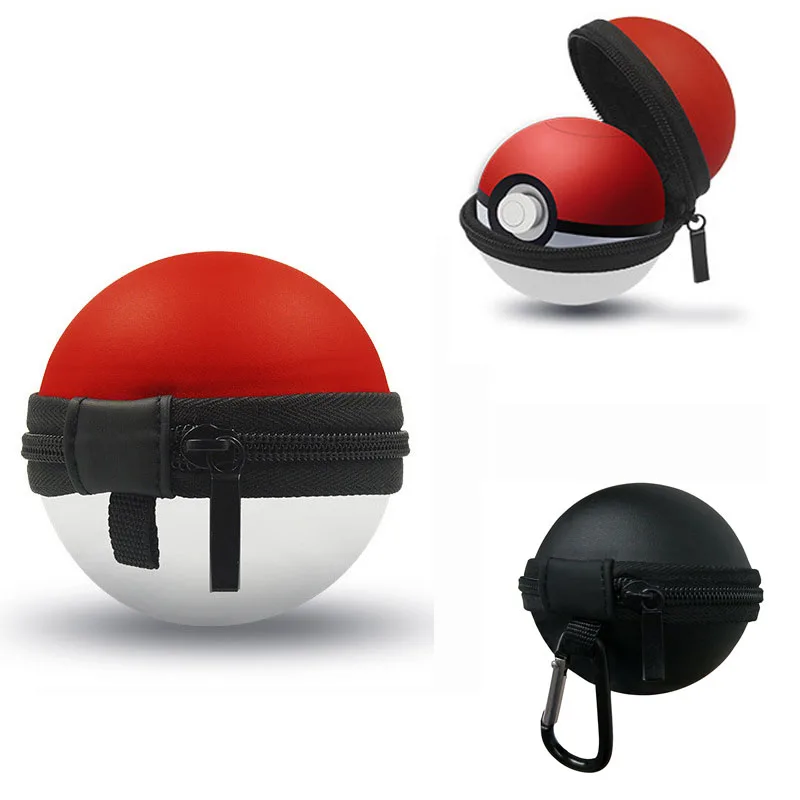 

Portable Carrying Carry Case Cover for Nintend Switch NS Poke Ball Plus Controller Pokeball Eevee Game Bag Accessories Keychain