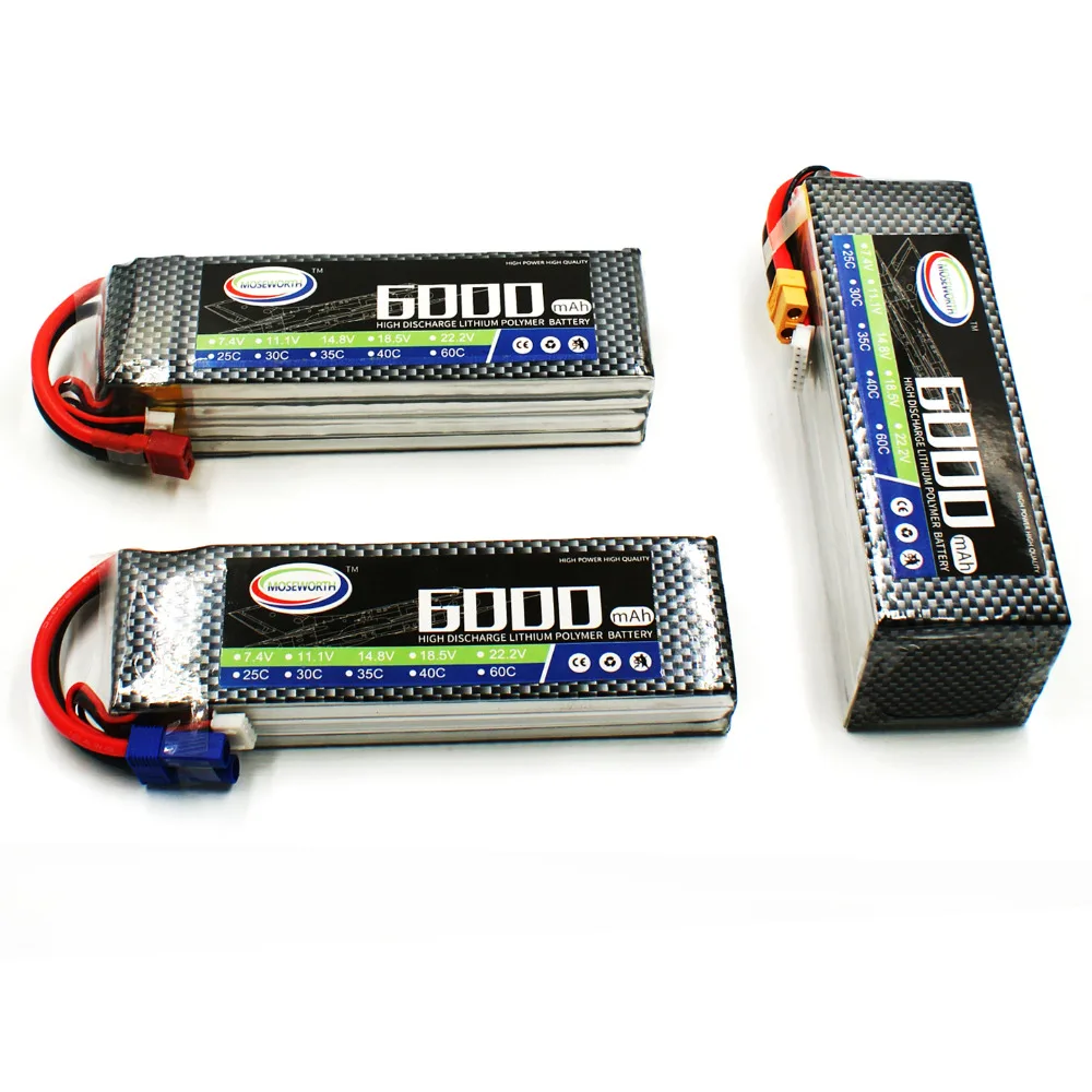 Новые батареи 6S 22,2 v 6000 40c-80c RC LiPo батарея для RC самолета квадрокоптера дрона автомобиля RC батарея LiPo 6S AKKU