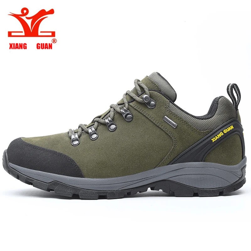 

New Men Trekking Shoes Waterproof Winter Sneakers Leather EVA Hiking Shoes Anti-skid Outdoor Shoes for Men Big Size Hiking Boots