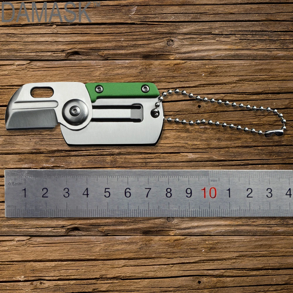 DAMASK Key Chain Pocket Knife Tactical EDC Outdoor Survial Folding Knife Stainless Steel Tools Mini Folding Knife DAMASK Key Chain Pocket Knife Tactical EDC Outdoor Survial Folding Knife Stainless Steel Tools Mini Folding Knife