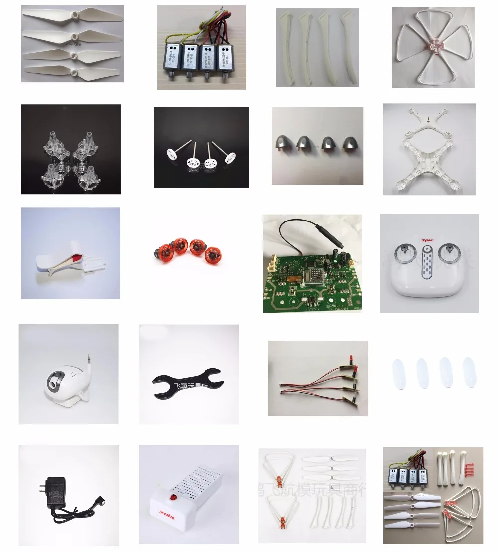 

SYMA X8PRO X8 PRO RC Quadcopter Spare Parts propeller motor Landing gear Protection frame motor base blade cap gear etc