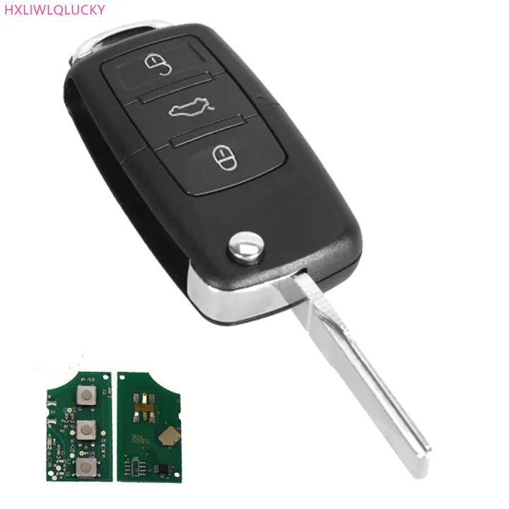 

HXLIWLQLUCKY 3 button Flip remote key 315mhz 48 chip 1K0959753Q for vw key Free shipping
