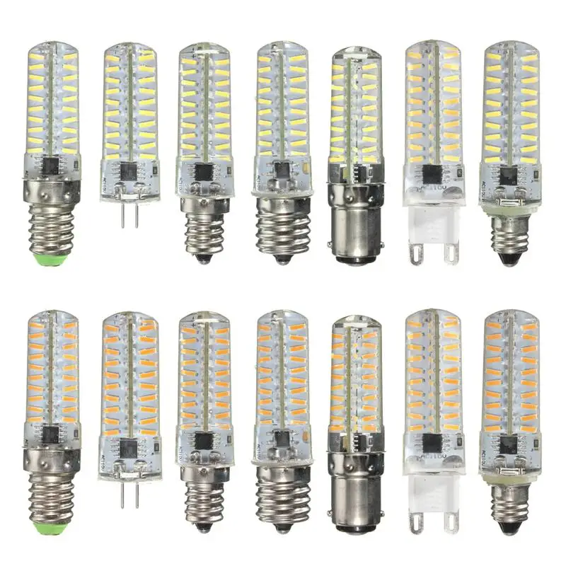 LED Lamp G4/G8/G9/E11/E12/E14/E17/BA15D Corn Bulb AC 220V 110V 7W 12W