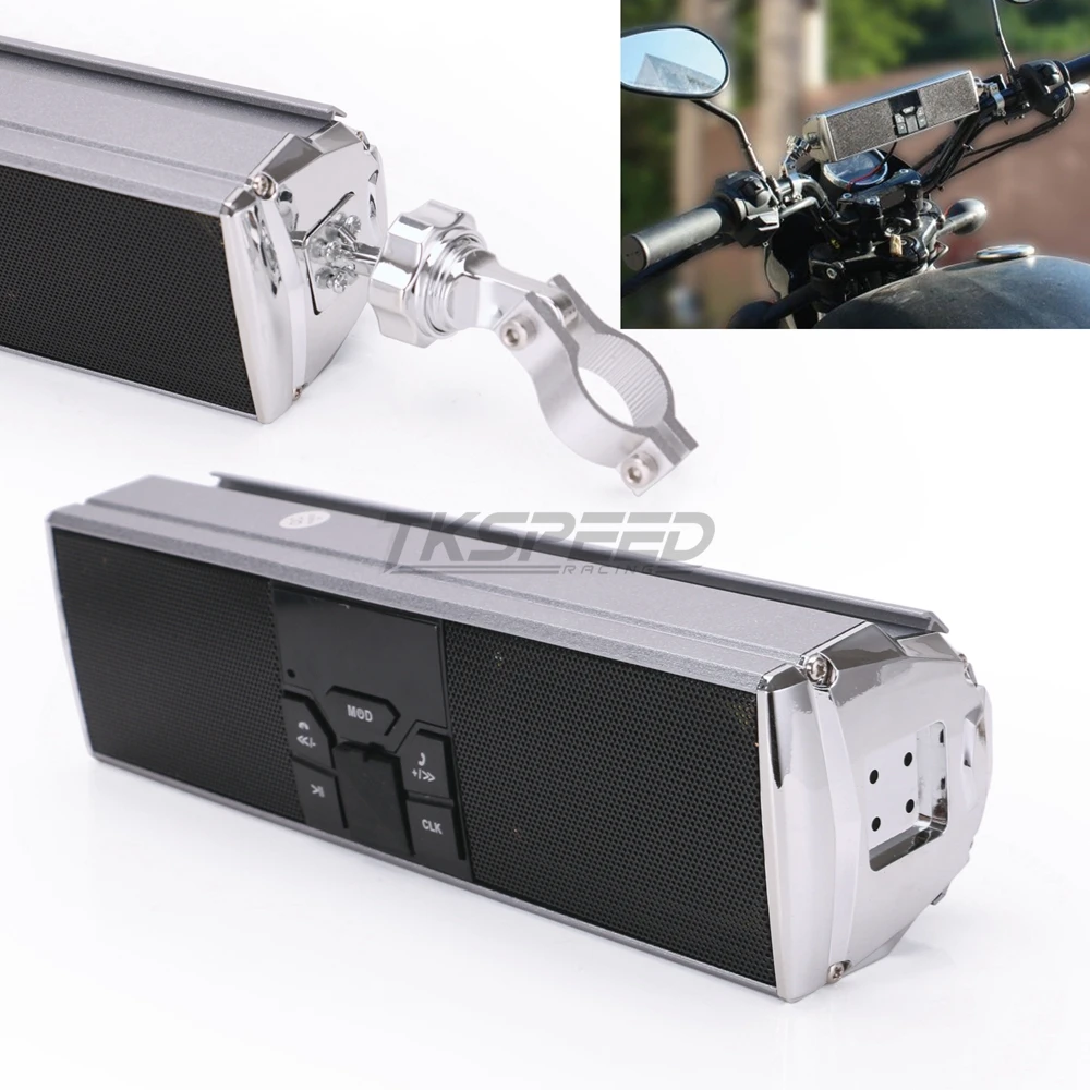 Водонепроницаемый мотоцикл аудио Bluetooth MP3 USB универсальный FM динамик звуковая система мотоцикл радио стерео динамик