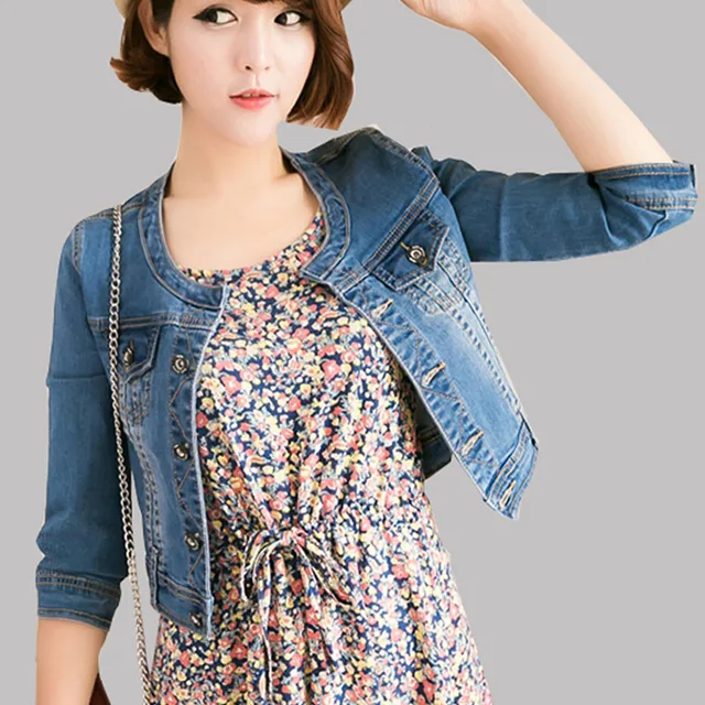 Denim 2016 Jeans Classique Vestes Manteau Veste Dames Jean Manteaux SSr5wZq