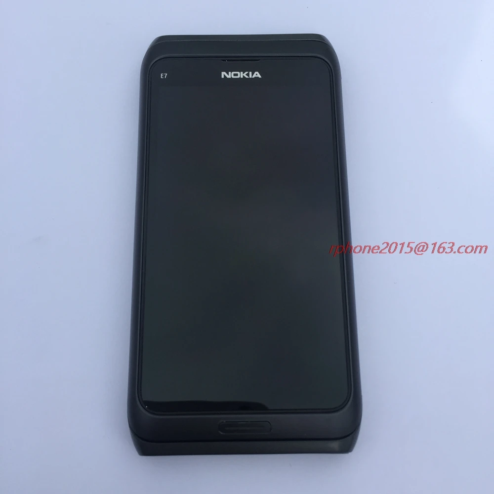 Оригинальный разблокированный мобильный телефон Nokia E7 GSM 3G Wi Fi GPS 8MP QWERTY английская