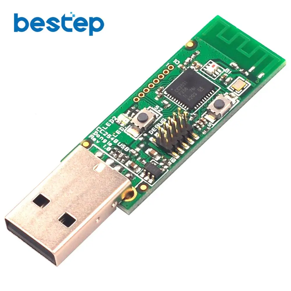 Wireless Zigbee CC2531 Sniffer Bare Board Packet Protocol Analyzer Module USB Interface Dongle Capture | Электронные компоненты