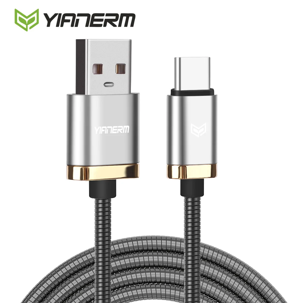 

Yianerm Metal USB Type C Cable Fast Charger For Xiaomi 9 5X Remi Note 7 Samsung S9 S8 Plus Note 9 8 USB-C to USB-A Type-C Cable