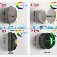 10 шт./ светодиодный подоконника цветов 10 Вт Настенный светильник напольный светильник настенный водонепроницаемый открытый стены lampchina пост AC85-265V